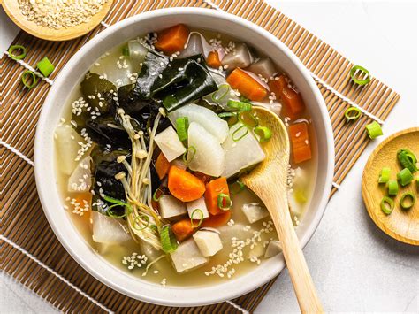 Vegan Daikon Miso Soup Recipe Foodaciously