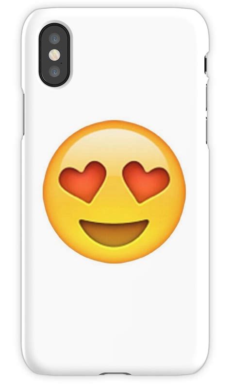 Heart Eyes Emoji Iphone Cases And Skins By Emilysmithart Redbubble