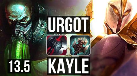 Urgot Vs Kayle Top Rank Urgot Games Dominating Kr