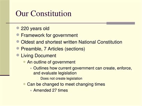 Ppt United States Constitution Powerpoint Presentation Free Download