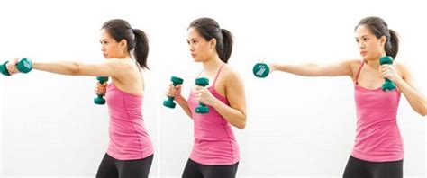 Dumbbell Punches Exercise Arm Workout Easy Workouts