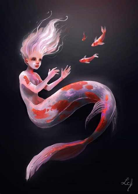 Koi Mermaid By Ludmila Cera Foce On Deviantart