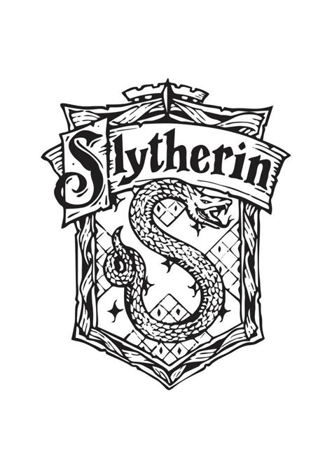 This Is Slytherin Logo From Serial Harry Potter 7th Grade Ela Token