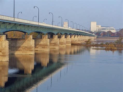 Harrisburg Pa Bridge Across The Susquehanna River In Harrisburg Pa