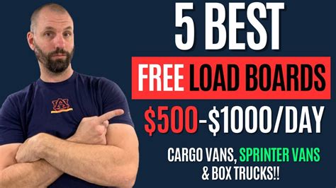 5 Best Free Load Boards Cargo Vans Sprinter Vans And Box Trucks
