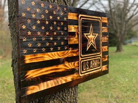 Us Army Rustic Wooden Flag Etsy Wooden Flag Wood Flag Etsy