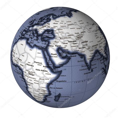 High Detailed Globe Map — Stock Photo © Baoooo 1747499