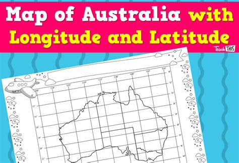 Map Australia W Longitude And Latitude Longitude Latitude Longitude
