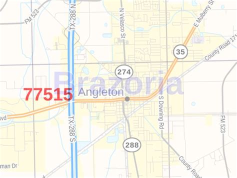 Brazoria County Tx Zip Code Map