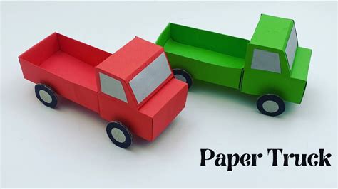 How To Make Paper Toy Truck For Kids Nursery Craft Ideas Paper