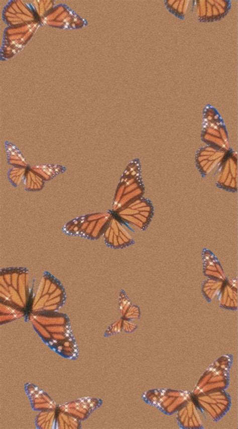 Wallpaper Brown Wallpaper Butterfly Wallpaper Iphone Phone