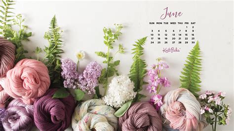 Free Download Free Downloadable June Calendar Knitpicks Staff Knitting