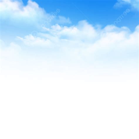 Gambar Langit Yang Indah Berwarna Biru Dengan Awan Langit Biru Png