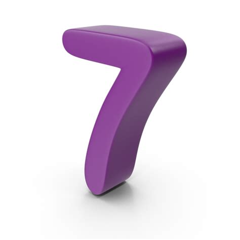 Purple Number 7 Png Images And Psds For Download Pixelsquid S111364993