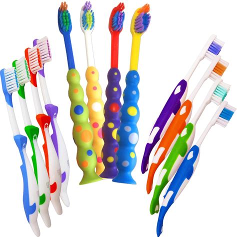 Childrens Toothbrushes ~ Bulk Pack Of 12 Classic Set