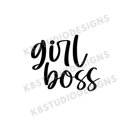 Girl Boss Svg Png  Boss Svg Cricut Silhouette Cameo Inspire