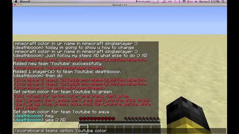 Minecraft How To Change Your Minecraft Nickname Color In Singleplayer