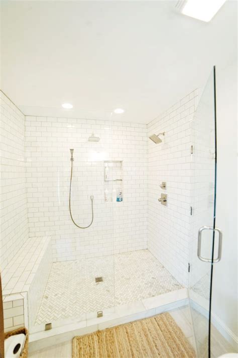 Our Current Fixer Upper Master Bath Dual Shower Heads Master Baths