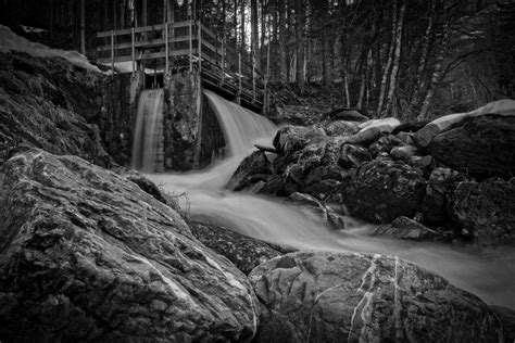 Free Stock Photo Of Black And White Creek Environment