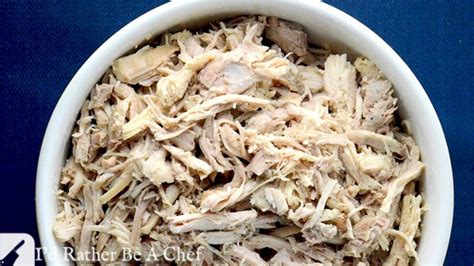 Even better than wendy's southwest avocado chicken salad (seriously), this particular recipe uses vinaigrette instead of mayonnaise but doesn't lose its creamy texture, thanks to avocado. Easy Shredded Chicken Recipe - I'd Rather Be A Chef