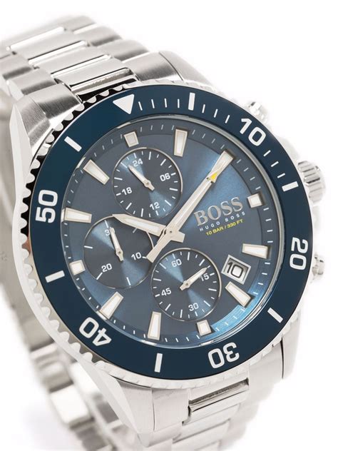 Hugo Boss Admiral Chronograph Mm In Blue Modesens