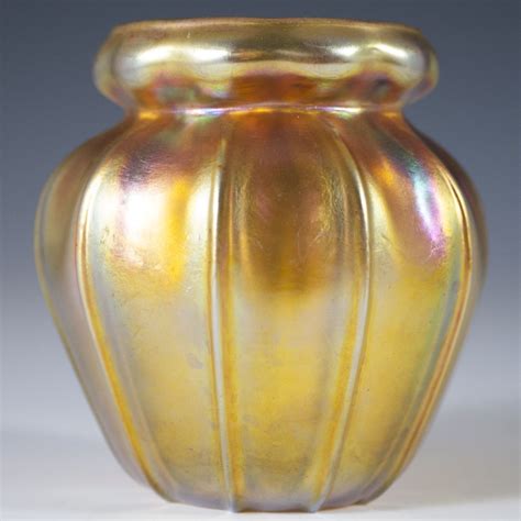 Lot 79 Louis Comfort Tiffany Favrile Glass Vase Akiba Antiques