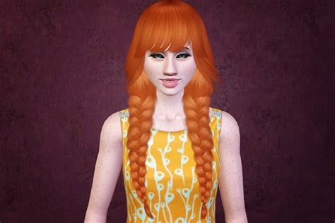 Sims 4 Hair Long Male Braid Pigtails Hontoday