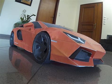 Lamborghini Aventador Diy Papercraft Model Built By Giorgos Giannas Of