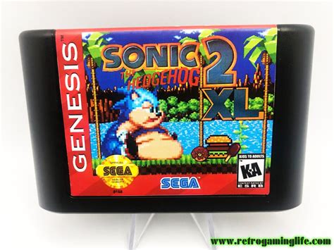 Sonic The Hedgehog 2 Xl Sega Genesis Game Repro Cart Etsy