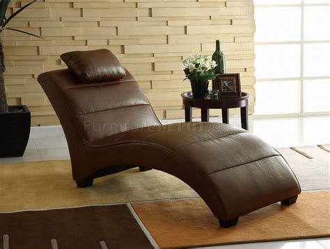 Find chaise lounge chairs at wayfair. Brown Bonded Leather Modern Chaise Lounger w/Pillow