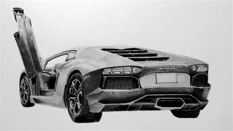 Lamborghini Aventador Pencil Drawing By Rintaladrawings On Deviantart