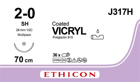 Vicryl Suture 2 0 J317 Sh Needle 70 Cm Purple Suture Online