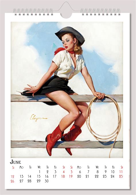 Gil Elvgren Wall Calendar 2022 Pin Up Girl Retro Vintage Etsy