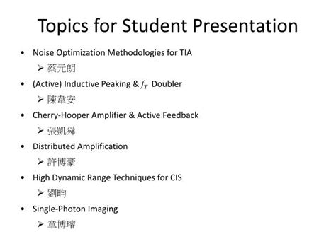 Ppt Topics For Student Presentation Powerpoint Presentation Free