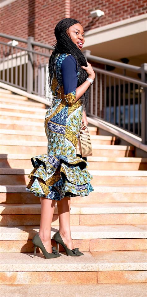 2 Ways To Wear An African Midi Dress For Special Occasions African Fashion African Print