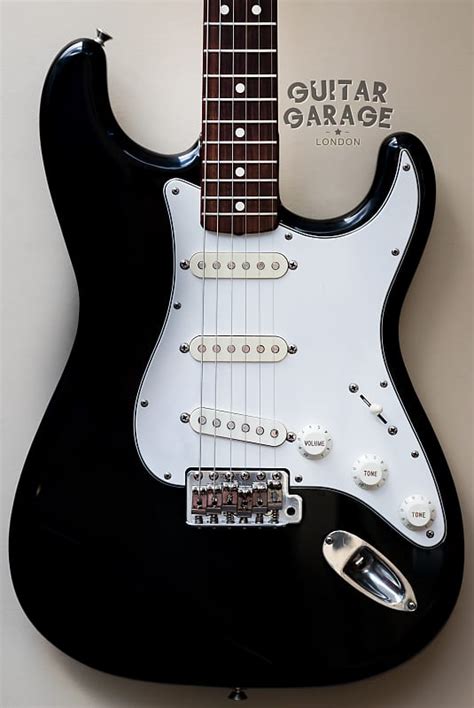 1993 Fender Japan Stratocaster Black With 1986 Rosewood Reverb