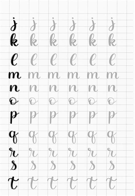 Lowercase Alphabet From A To Z Letter Drills Modern Etsy