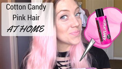 How To Get Pink Hair At Home Manic Panic Cotton Candy Pink Youtube