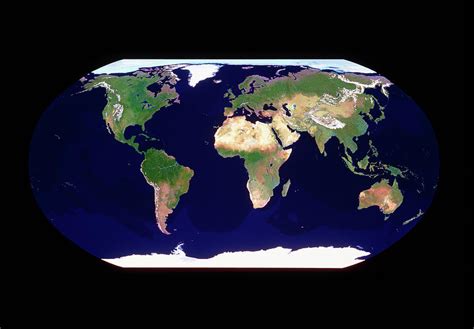 Whole Earth In Robinson Projection Photograph By Copyright Tom Van Sant