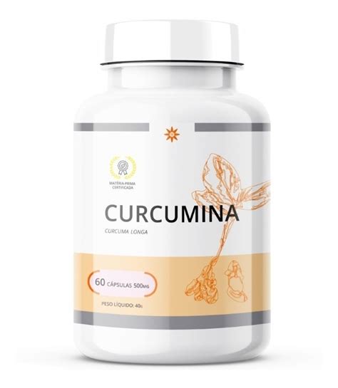 Curcumina Prime Curcuma Longa Mg C Psulas Mercado Livre