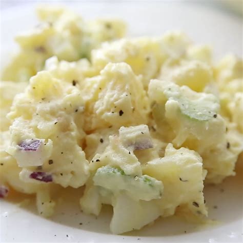 traditional potato salad made with yukon gold potatoes hard boiled eggs and a simple creamy