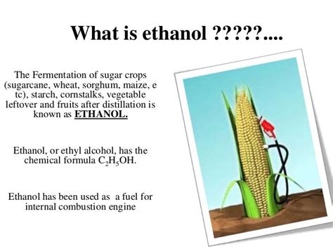 Ethanol As A Transportation Fuel