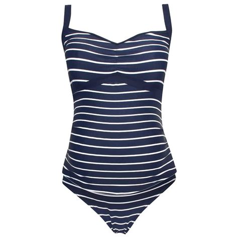 Nautical Stripe Maternity Tankini Swimsuit Tankini Damen Bustiers