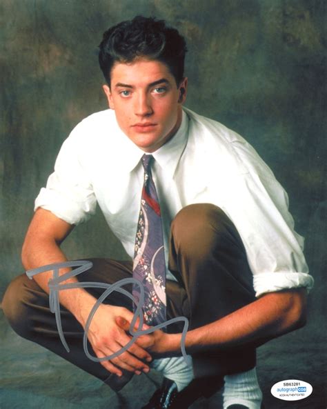 Brendan Fraser 35394 Signature Database By Racc Real Autograph