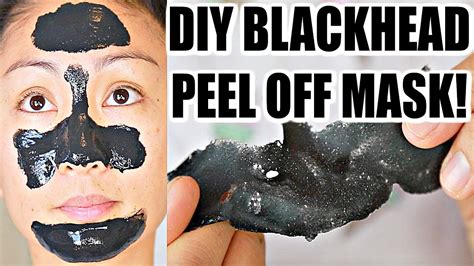 easy diy blackhead remover peel off mask youtube