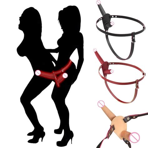 Strap On Realistic Black Dildo Panties Female Plug Erotic Games Sex
