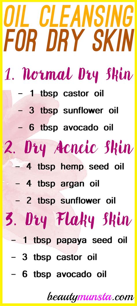 How To Use The Oil Cleansing Method For Dry Skin Beautymunsta Free