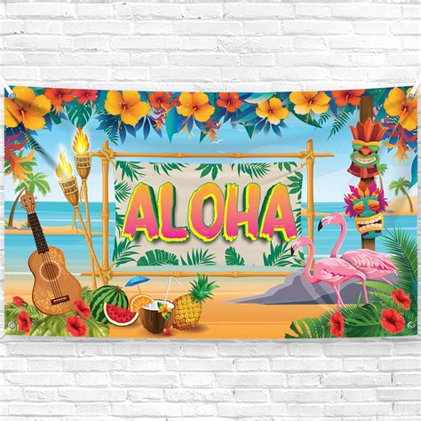 Buy KatchOnAloha Banner For Luau Party Decorations Xtralarge X Inch Luau Banner For