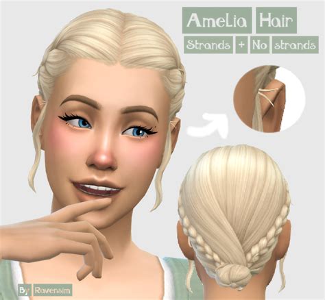Download Amelia Hair The Sims 4 Mods Curseforge