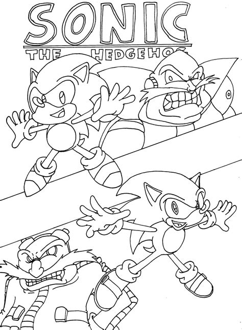 97 Dessins De Coloriage Sonic à Imprimer Sur Page 5